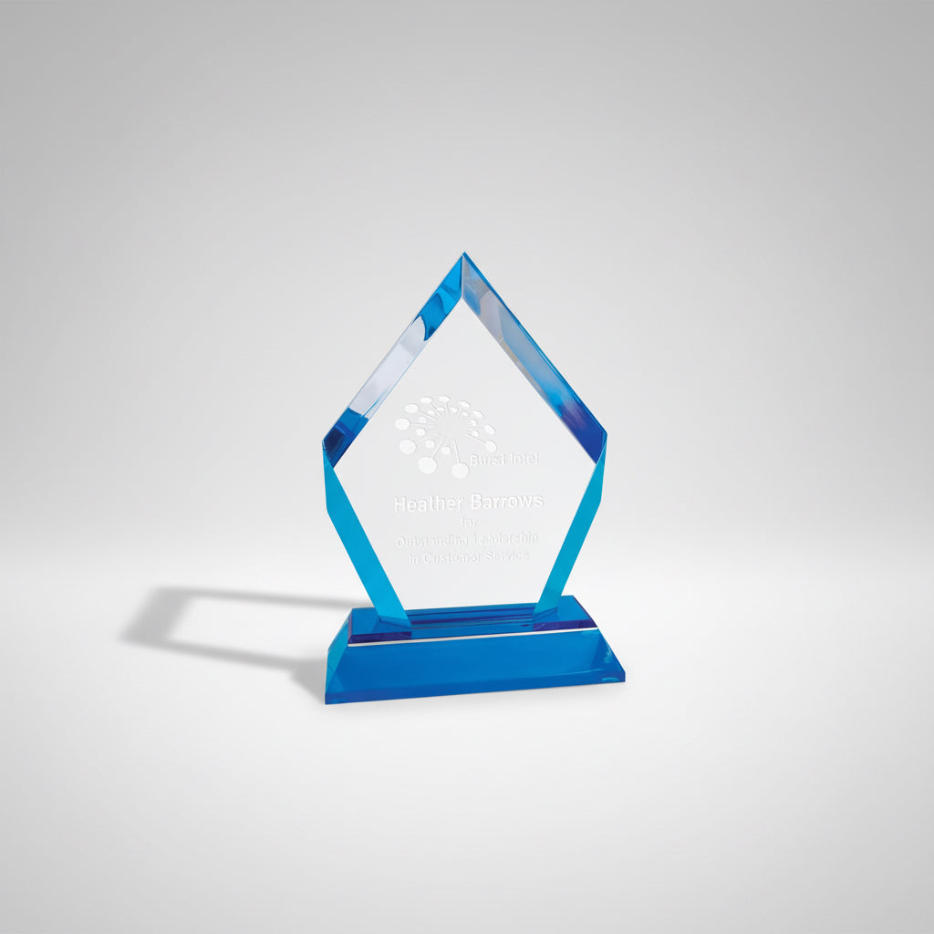 Frosted Base Diamond Impress Acrylic Awards