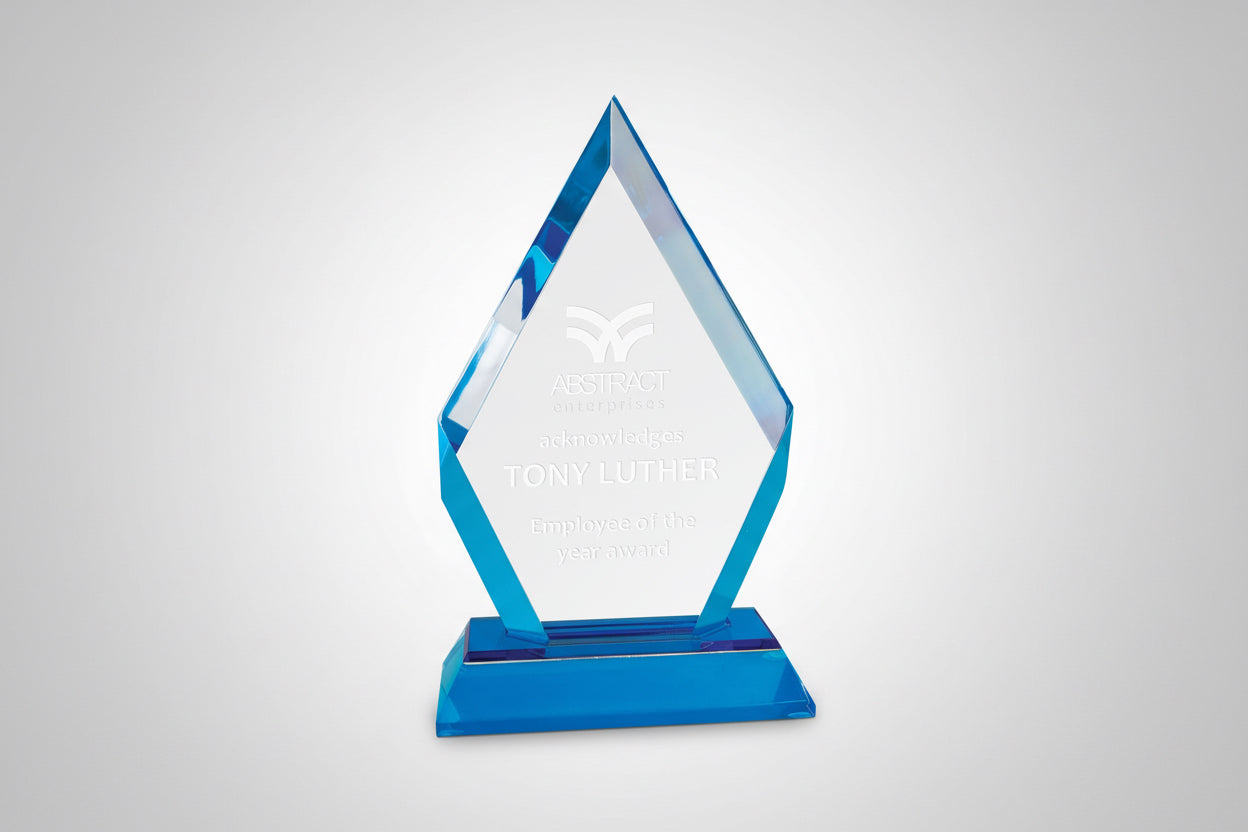 Frosted Base Diamond Impress Acrylic Awards