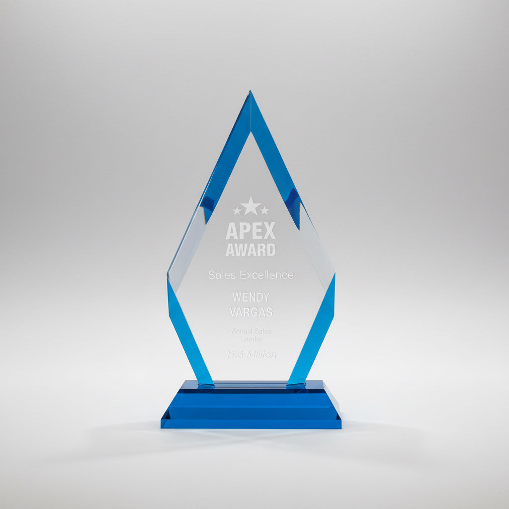 Frosted Base Diamond Impress Acrylic Awards